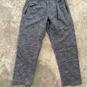 Woman’s black with white spec patterned Pants